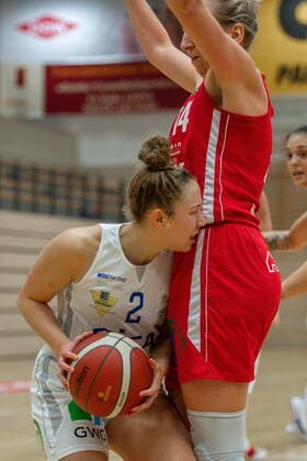 Darien Huff 02, GISA Lions SV Halle vs Sofia Pelander Herner TC GISA Lions SV Halle vs Herner TC Basketball 1 Bundesliga ERDGAS Sportarena Halle Saale 24 01 2021 Photo Holger John Sachsen Anhalt Germany ERDGAS Sportarena Halle Saale