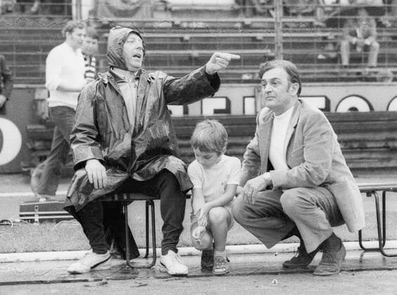 1 FC Köln Kickers Offenbach 4 2 05 06 1971 Coach Kuno Klötzer OFC and club president Horst Gregorio Canellas Only for journalistic use Only for editorial use HM