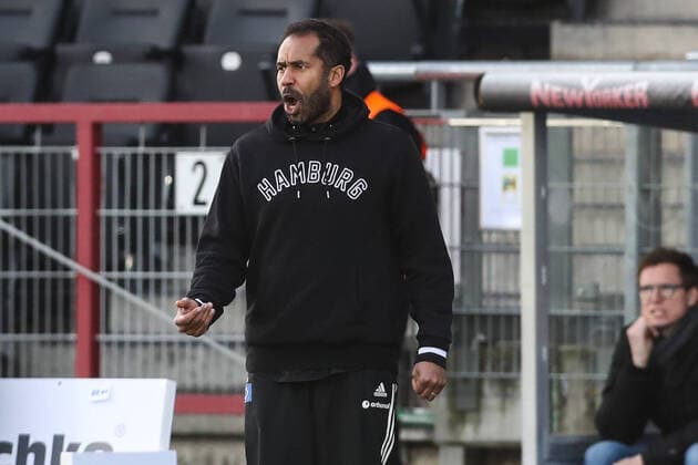 Coach Daniel Thioune Hamburger SV 2 Football Bundesliga Season 2020 2021 Punktspiel Eintracht Braunschweig vs Hamburger SV im Eintracht Stadion in Braunschweig Football,Man,Men,Germany,23 01 2021
