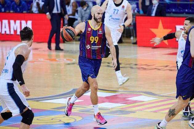 Basketball, EuroLeague, FC Barcelona - Zenit St. Petersburg January 26, 2021, Barcelona, Spain: Nicholas William Calathes of FC Barcelona, Barca during the Turkish Airlines EuroLeague match between FC Barcelona and Zenit San Petersbourg at Palau Blaugrana in Barcelona, Spain. Barcelona Spain - ZUMAd159 20210126_zia_d159_085 Copyright: xGerardxFrancox