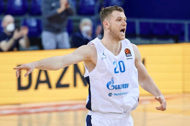 Basketball, EuroLeague, FC Barcelona - Zenit St. Petersburg January 26, 2021, Barcelona, Spain: Andrey Zubkov during the Turkish Airlines EuroLeague match between FC Barcelona, Barca and Zenit San Petersbourg at Palau Blaugrana in Barcelona, Spain. Barcelona Spain - ZUMAd159 20210126_zia_d159_135 Copyright: xGerardxFrancox