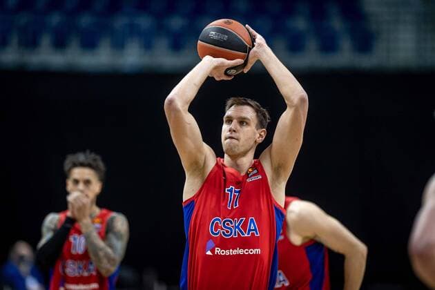 Basketball Berlin 27 01 2021 Season 2020 2021 Euroleague Regular Season Alba Berlin vs ZSKA Moscow Johannes Voigtmann Moscow, No 17