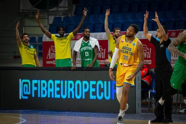 2021.01.28 Wloclawek, Koszykowka, FIBA Europe Cup, Sezon 2020 2021 Grupa C, mecz Arged BMSlam Stal Ostrow Wielkopolski - Sporting CP Lizbona N z Foto Piotr Kieplin PressFocus 2021.01.28 Wloclawek, FIBA Europe Cup, Sezon 2020 2021 Regular Season Group C, game Arged BMSlam Stal Ostrow Wielkopolski - Sporting CP Lizbona Credit: Piotr Kieplin PressFocus NEWSPIX.PL --- Newspix.pl  20210128PF_PK028