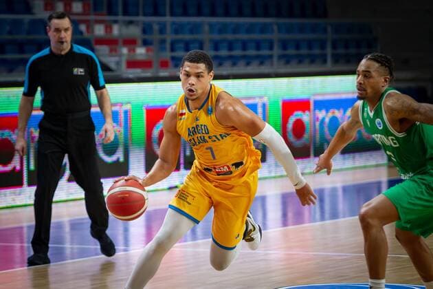 2021.01.28 Wloclawek, Koszykowka, FIBA Europe Cup, Sezon 2020 2021 Grupa C, mecz Arged BMSlam Stal Ostrow Wielkopolski - Sporting CP Lizbona N z Trey Kell (Stal nr 7) Foto Piotr Kieplin PressFocus 2021.01.28 Wloclawek, FIBA Europe Cup, Sezon 2020 2021 Regular Season Group C, game Arged BMSlam Stal Ostrow Wielkopolski - Sporting CP Lizbona Trey Kell (Stal nr 7) Credit: Piotr Kieplin PressFocus NEWSPIX.PL --- Newspix.pl  20210128PF_PK040