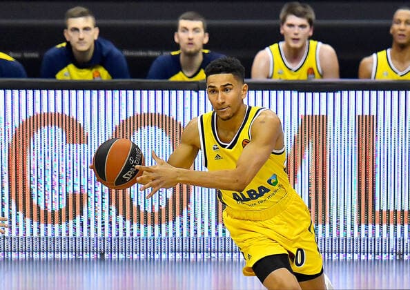 29 01 2021, xlakx, Basketball EuroLeague, Alba Berlin Real Madrid emspor, v l Maodo Lo Alba Berlin, No 0 Berlin