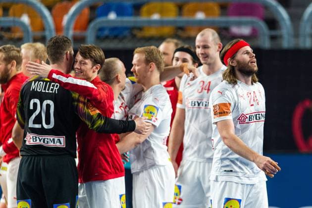 210129 Mikkel Hansen of Denmark after the 2021 IHF World Handball Championship semi final match between Spain and Denmark on January 29, 2021 in Cairo Photo Mathias Bergeld BILDBYRAN COP 200 MB0116 handball handboll handball bbeng vm handball vm handbolls vm ihf handball world championship world handball championship 2021 world championship 2021 spain spain denmark denmark semifinal semifinals semi final semi finals,  Copyright: MATHIASxBERGELD BB210129MB211