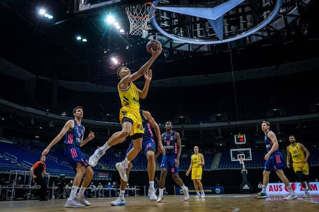 Basketball Berlin 29 01 2021 Season 2020 2021 Euroleague Regualar Season Alba Berlin vs Real Madrid Maodo Lo Alba Berlin, No 00