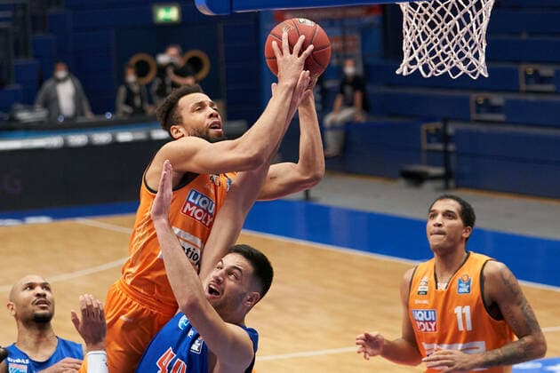 Syntainics MBC Ratiopharm Ulm, Basketball, Bundesliga, Maenner, 15 Spieltag, 30 01 2021, v l mbc ulm Syntainics MBC ratiopharm ulm, Basketball, Bundesliga, Maenner, 15 Spieltag, 30 01 2021, Weissenfels Copyright: xSchulz Eibner-Pressefotox ep_esz
