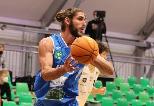 30 01 2021 Basketball Season 2019 2020 2 Bundesliga Pro A 18 Spieltag Nürnberg Falcons Basketball Club NBC PS Karlsruhe LIONS DaMa Adam Pechacek 8, PS Karlsruhe Lions