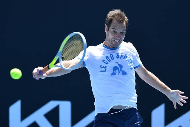 Richard Gasquet (Fra) TENNIS : Australian Open 2021 - 31 01 2021 AntoineCouvercelle Panoramic 