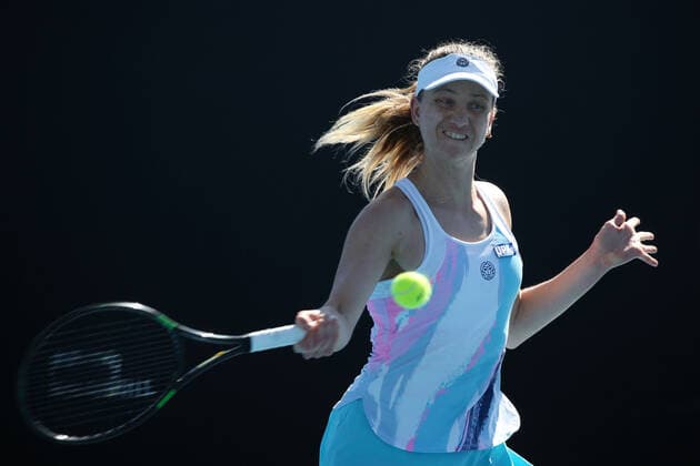 Mona Barthel, GER, during 2021 Melbourne Summer Series AO pre tournaments in Melbourne, 31 01 2021