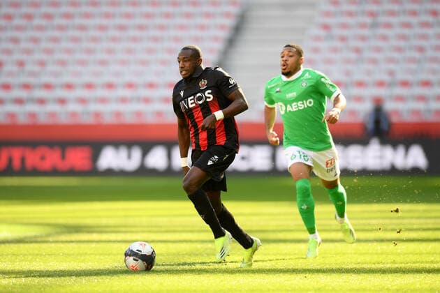 13 HASSANE KAMARA (NICE) FOOTBALL : Nice vs Saint Etienne - Ligue 1 Uber Eats - 31 01 2021 FEP Panoramic 