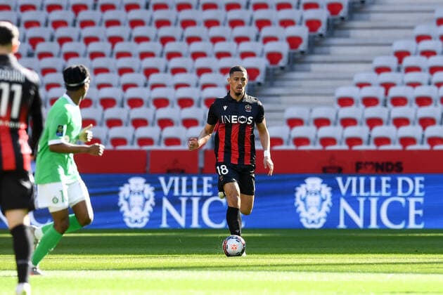 18 WILLIAM SALIBA (NICE) FOOTBALL : Nice vs Saint Etienne - Ligue 1 Uber Eats - 31 01 2021 FEP Panoramic 