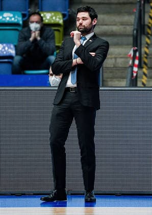 31 01 2021, xpsx, basketball easyCredit BBL, Fraport Skyliners Telekom Baskets Bonn v l coach head coach Sebastian Gleim Fraport Sykliners emspor Frankfurt am Main