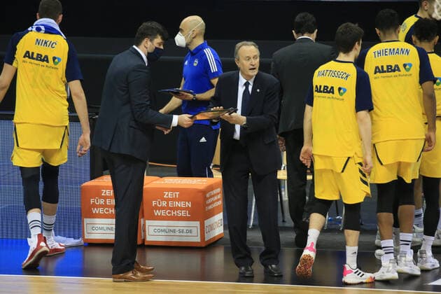 DEU, 1 BBL Alba Berlin vs RASTA Vechta , 31 01 2021, Mercedes Benz Arena, Berlin, DEU, 1 BBL Alba Berlin vs RASTA Vechta , in picture head coach Aito Garcia Reneses ALBA Berlin nordphotoxGmbHx xEngler nph00076