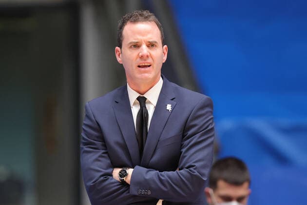 Fraport Skyliners Telekom Baskets Bonn, easyCredit BBL Headcoach William Voigt Bonn Basketball match of the easyCredit BBL between Fraport Skyliners and Telekom Baskets Bonn on 31 January 2021 at Fraport Arena in Frankfurt am Main , Frankfurt am Main Hesse Germany Fraport Arena