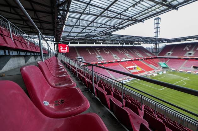 31 01 2021, Football, Season 2020 2021, Bundesliga, 19 Matchday 1 FC Köln DSC Arminia Bielefeld, The empty RheinEnergieSTADION shortly before kick-off DFL REGULATES PROHIBIT ANY USE OF PHOTOGRAPHS AS IMAGE SEQUENCES AND OR QUASI VIDEO Cologne RheinEnergieSTADION NRW Germany xRHR FOTO DEx