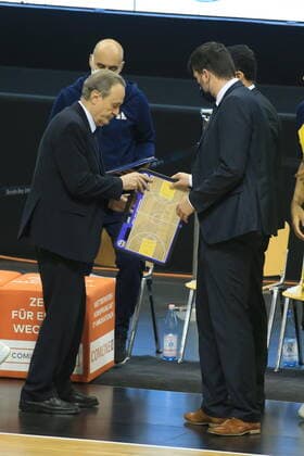 DEU, 1 BBL Alba Berlin vs RASTA Vechta , 31 01 2021, Mercedes Benz Arena, Berlin, DEU, 1 BBL Alba Berlin vs RASTA Vechta , in picture head coach Aito Garcia Reneses ALBA Berlin nordphotoxGmbHx xEngler nph00076