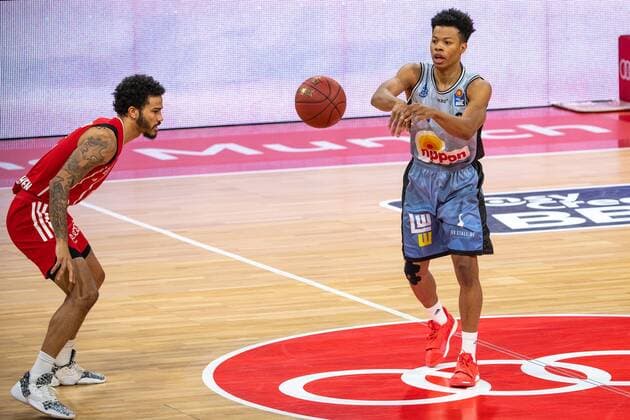 Trae Bell Haynes 2 Crailsheim Merlins , FC Bayern Basketball vs Crailsheim Merlins, BBL, 31 01 2021 Munich Bavaria Germany Copyright: xkolbert-press UlrichxGamelx