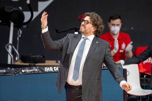 Head Coach Andrea Trinchieri FC Bayern , FC Bayern Basketball vs Crailsheim Merlins, BBL, 31 01 2021 Munich Bavaria Germany Copyright: xkolbert-press UlrichxGamelx