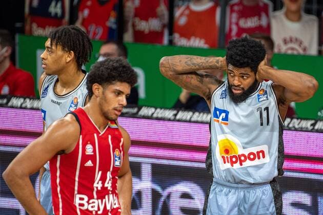 Tim Coleman 11 Crailsheim Merlins , FC Bayern Basketball vs Crailsheim Merlins, BBL, 31 01 2021 Munich Bavaria Germany Copyright: xkolbert-press UlrichxGamelx