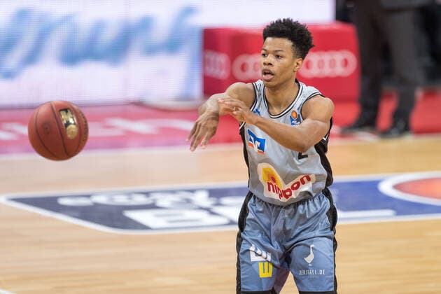 Basketball, BBL, 20210131, FC Bayern Munich Merlins Crailsheim In the picture Trae BELL HAYNES Merlins Crailsheim, 2 Munich Audi Dome Bayern Germany Copyright: Passion2Press MarkusxFischerx