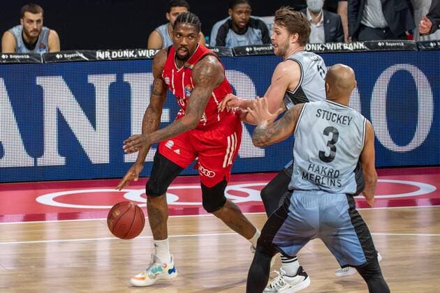 Jalen Reynolds 8 FC Bayern , FC Bayern Basketball vs Crailsheim Merlins, BBL, 31 01 2021 Munich Bavaria Germany Copyright: xkolbert-press UlrichxGamelx