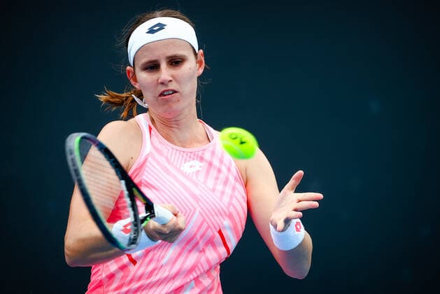 Greet Minnen WTA, Tennis Damen 110) during her opening tennis match between Belgian Greet Minnen and Serbian Olga Danilovic, in the first round of the women s singles at the Yarra Valley Classic tournament, a Summer Series tournament ahead of the Australian Open grand slam, Monday 01 February 2021 in Melbourne Park, Melbourne, Australia. PATRICKxHAMILTON  x05951332x