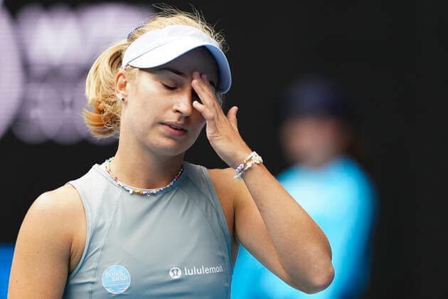 TENNIS WTA, Tennis Damen YARRA VALLEY CLASSIC, Daria Gavrilova of Australia reacts during the Round 2 Yarra Valley Classic - WTA 500 match against Serena Williams of the United States of America at Melbourne Park in Melbourne, Monday, February 1, 2021. ( NO ARCHIVING, EDITORIAL USE ONLY, NO USE IN BOOKS WITHOUT CONSENT MELBOURNE VIC AUSTRALIA  Copyright: xDAVExHUNTx 20210201001517508716