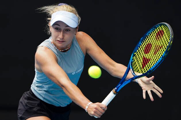TENNIS WTA, Tennis Damen YARRA VALLEY CLASSIC, Daria Gavrilova of Australia in action during the Round 2 Yarra Valley Classic - WTA 500 match against Serena Williams of the United States of America at Melbourne Park in Melbourne, Monday, February 1, 2021. ( NO ARCHIVING, EDITORIAL USE ONLY, NO USE IN BOOKS WITHOUT CONSENT MELBOURNE VIC AUSTRALIA  Copyright: xDAVExHUNTx 20210201001517511769