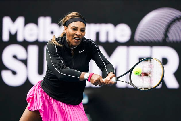 TENNIS WTA, Tennis Damen YARRA VALLEY CLASSIC, Serena Williams of the United States of America in action during the Round 2 Yarra Valley Classic - WTA 500 match against Daria Gavrilova of Australia at Melbourne Park in Melbourne, Monday, February 1, 2021. ( NO ARCHIVING, EDITORIAL USE ONLY, NO USE IN BOOKS WITHOUT CONSENT MELBOURNE VIC AUSTRALIA  Copyright: xDAVExHUNTx 20210201001517519938