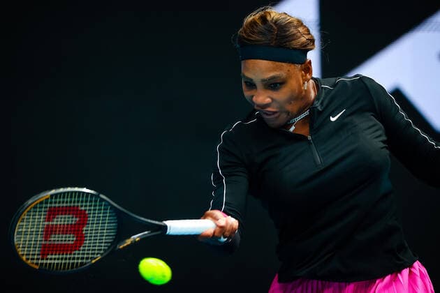 Serena Williams WTA, Tennis Damen 11) during a tennis match between Serena Williams (WTA 11) of USA vs Daria Gavrilova (WTA 452) of AUS, in the first round of the women s singles at the Yarra Valley Classic tournament, a Summer Series tournament ahead of the Australian Open grand slam, Monday 01 February 2021 in Melbourne Park, Melbourne, Australia. PATRICKxHAMILTON  x2635141x