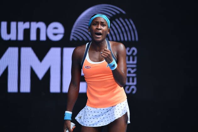 Cori Gauff (USA) TENNIS : Australian Open 2021 - 01 02 2021 AntoineCouvercelle Panoramic 