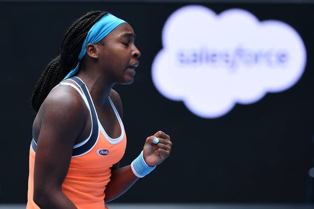 Cori Gauff (USA) TENNIS : Australian Open 2021 - 01 02 2021 AntoineCouvercelle Panoramic 