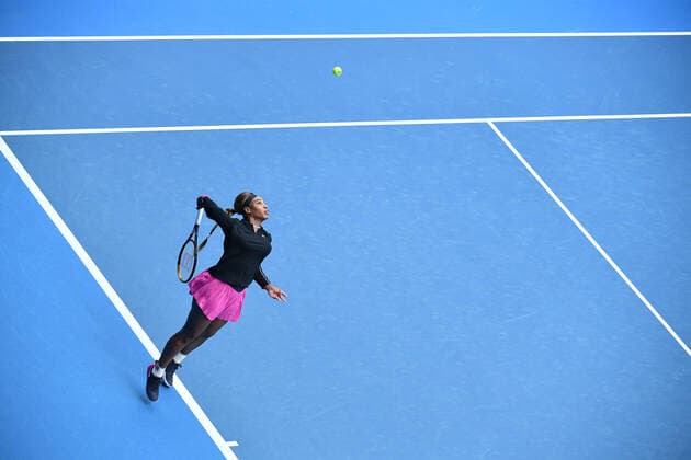 Sport Bilder des Tages Serena Williams (USA) TENNIS : Australian Open 2021 - 01 02 2021 AntoineCouvercelle Panoramic 