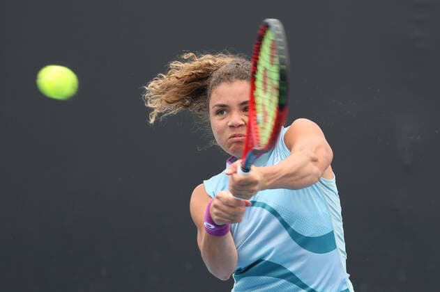 Jasmine Paolini, ITA, during 2021 Melbourne Summer Series AO pre tournaments in Melbourne, 01 02 2021