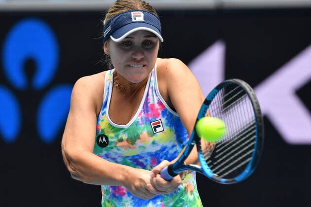 TENNIS YARRA VALLEY CLASSIC, Sofia Kenin of the USA during the Round 2 Yarra Valley Classic - WTA, Tennis Damen 500 match against Camila Giorgi of Italy at Melbourne Park in Melbourne, Tuesday, February 2, 2021. ( NO ARCHIVING, EDITORIAL USE ONLY, NO USE IN BOOKS WITHOUT CONSENT MELBOURNE VIC AUSTRALIA  Copyright: xDEANxLEWINSx 20210202001517701438
