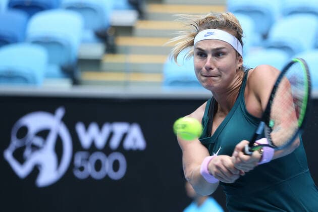 Aryna Sabalenka, BLR, during 2021 Melbourne Summer Series AO pre tournaments in Melbourne, 02 02 2021