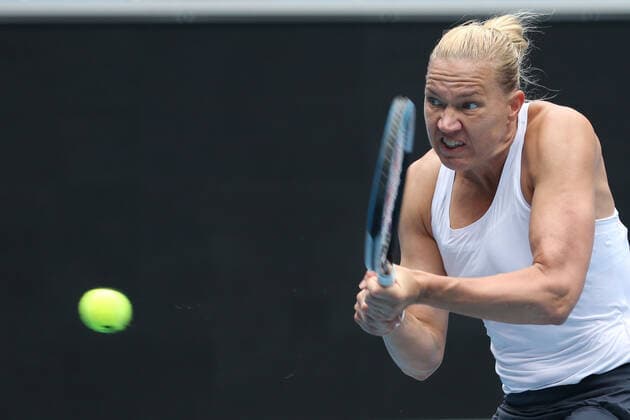 Kaia Kanepi, EST, during 2021 Melbourne Summer Series AO pre tournaments in Melbourne, 02 02 2021