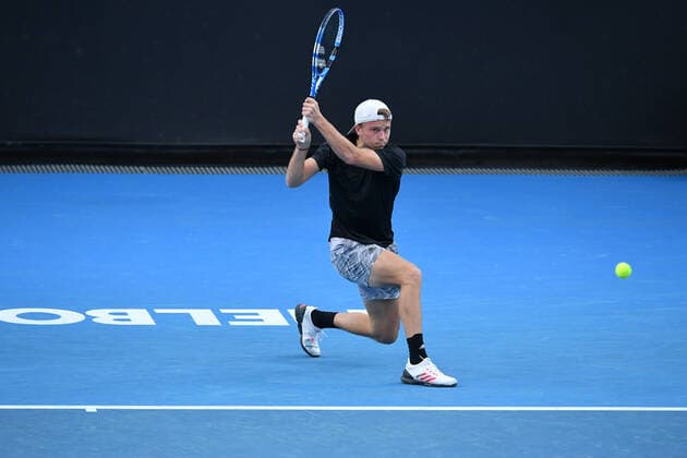 Alexandre Muller defeated by Nick Kyrgios TENNIS : Australian Open 2021 - 02 02 2021 AntoineCouvercelle Panoramic 