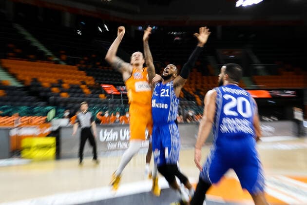 Kamari Murphy Fraport Skyliners 21 GER, Ratiopharm Ulm vs Fraport Skyliners, easycredit 1 Bundesliga Basketball, 4 Matchday, Season 2020 21, 02 02 2021 Ratiopharm Ulm vs Fraport Skyliners, Basketball New Ulm. Copyright: xEibner-Pressefoto RogerxBuerkex EP_EER