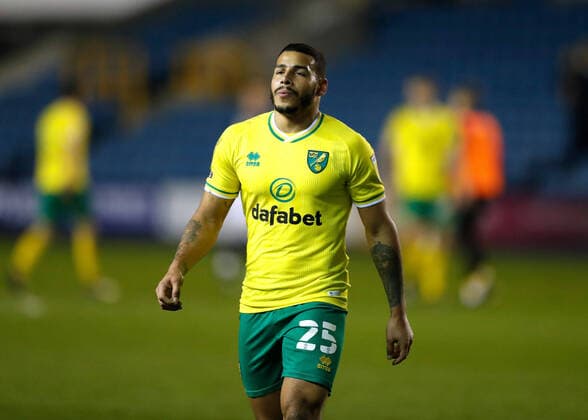 2nd February 2021; The Den, Bermondsey, London, England; English Championship Football, Millwall Football Club versus Norwich City; Onel Hernandez of Norwich City walking off the pitch towards the away tunnel after the final whistle in disappointment  ActionPlus12264388 JohnxPatrickxFletcher