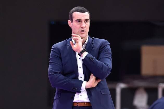 Roel Moors Trainer, Headcoach BG Goettingen , Basketball, Bundesliga, BBL, BG Goettingen Alba Berlin 02 02 2021, BG Goettingen Alba Berlin, Basketball, Bundesliga, GER, BBL, 02 02 2021 Goettingen Copyright: xEibner-Pressefotox-xRolandxSippelx