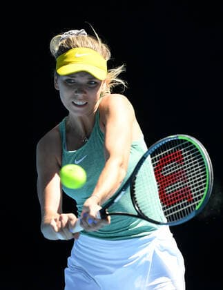 TENNIS GIPPSLAND TROPHY, Katie Boulter of Great Britain is seen during the Round 3 Gippsland Trophy - WTA, Tennis Damen 500 match against Naomi Osaka of Japan at Melbourne Park in Melbourne, Saturday, August 22, 2020. ( NO ARCHIVING, EDITORIAL USE ONLY, NO USE IN BOOKS WITHOUT CONSENT MELBOURNE VIC AUSTRALIA  Copyright: xDAVExHUNTx 20210203001517955594