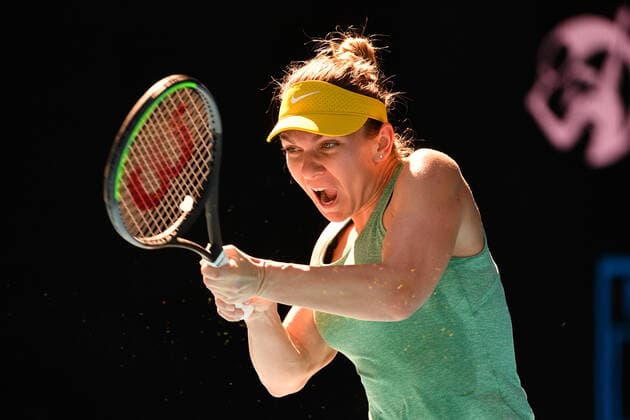 TENNIS GIPPSLAND TROPHY, Simona Halep of Romania in action during the womens singles Gippsland Trophy - WTA, Tennis Damen 500 match against Laura Siegemund of Germany at Melbourne Park in Melbourne, Wednesday, February 3, 2021. ( NO ARCHIVING, EDITORIAL USE ONLY, NO USE IN BOOKS WITHOUT CONSENT MELBOURNE VIC AUSTRALIA  Copyright: xJAMESxROSSx 20210203001517959940
