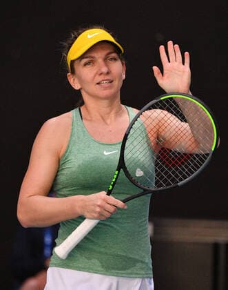 TENNIS GIPPSLAND TROPHY, Simona Halep of Romania gestures after defeating Laura Siegemund of Germany in the Gippsland Trophy - WTA, Tennis Damen 500 womens singles match at Melbourne Park in Melbourne, Wednesday, February 3, 2021. ( NO ARCHIVING, EDITORIAL USE ONLY, NO USE IN BOOKS WITHOUT CONSENT MELBOURNE VIC AUSTRALIA  Copyright: xJAMESxROSSx 20210203001517961670