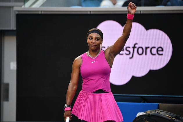 TENNIS YARRA VALLEY CLASSIC, Serena Williams of USA reacts after defeating Tsvetana Pironkova of Bulgaria during the Round three Yarra Valley Classic - WTA, Tennis Damen 500 match at Melbourne Park in Melbourne, Wednesday, February 3, 2021. ( NO ARCHIVING, EDITORIAL USE ONLY, NO USE IN BOOKS WITHOUT CONSENT MELBOURNE VIC AUSTRALIA  Copyright: xJAMESxROSSx 20210203001517979230