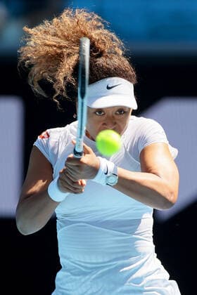 February 3, 2021: 2nd seed Naomi Osaka of Japan in action against Katie Boulter of Great Britain in a third round match of the Gippsland Trophy Women s Singles tournament prior to the Australian Open Grand Slam tournament in Melbourne, Australia. Osaka won 36 63 61. Cal Media. Melbourne Australia - ZUMAc04_ 20210203_zaf_c04_004 Copyright: xSydneyxLowx