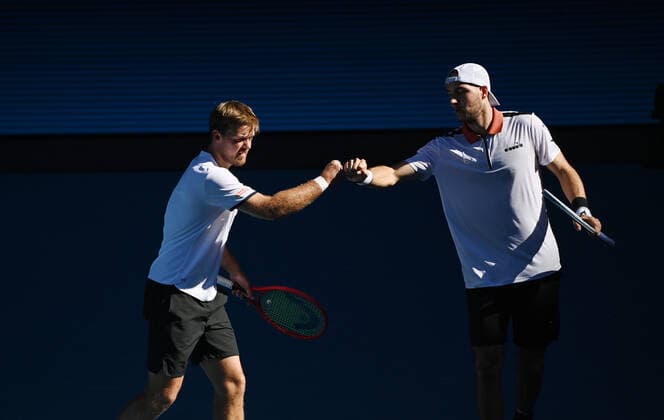 Australian Open 2021 ATP Cup Germany Canada German Doubles Kevin Krawietz and Jan Lennard Struff , Germany