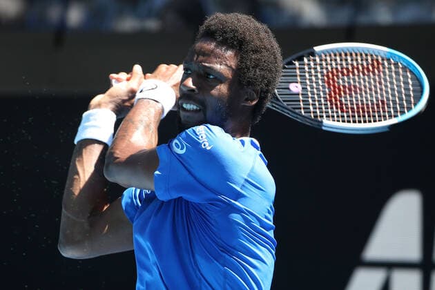 Gael Monfils, FRA, during 2021 Melbourne Summer Series ATP Cup AO pre tournaments in Melbourne, 03 02 2021